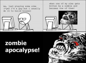Playing The Sims Zombie Expansion Pack