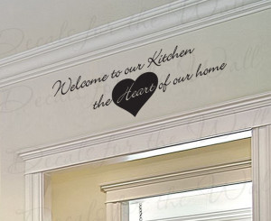 Welcome to Our Kitchen Wall Sticker Quote