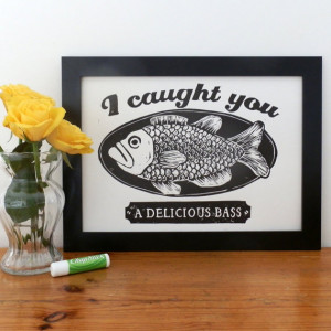 Napoleon Dynamite's Delicious Bass Linocut - Movie quote art, Napoleon ...