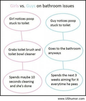 Girls and guys on bathroom US Humor - Funny pictures, Quotes, Pics ...