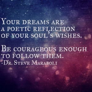 your dreams ... #quotes Steve Maraboli
