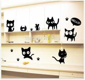 ... -Cat-wall-stickers-Cartoon-Vinyl-Wall-Stickers-Quotes-Removable.jpg