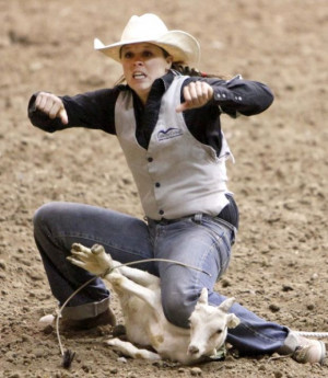 Gillette's Thurston-Miller wins 2nd goat-tying championship