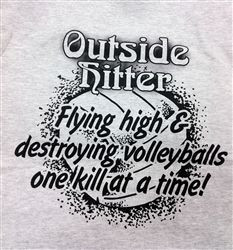 Athletic Grey Outside Hitter Tee More