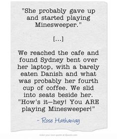 vampire academy quotes i love rose and sydney s interactions lol rose ...