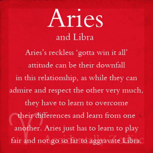 Aries and Libra