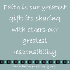 Brighton Center For Recovery Vlog: Faith is our greatest gift... More