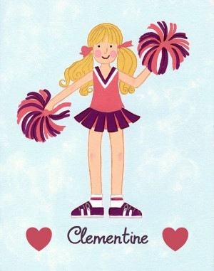 ... Art_Painting_PERSONALIZED_CHEER_Custom Pom by LagniappeToo, $12.99