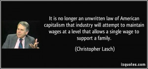 It is no longer an unwritten law of American capitalism that industry ...