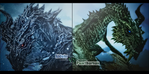 Skyrim Alduin And Paarthurnax