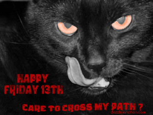 Black Cat Friday13th quote