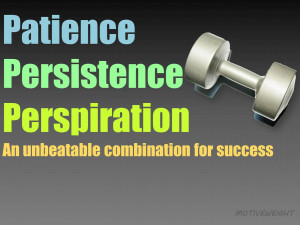 Patience Persistence Perspiration