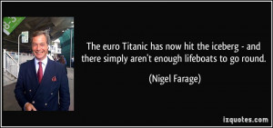 The euro Titanic has now hit the iceberg - and there simply aren't ...
