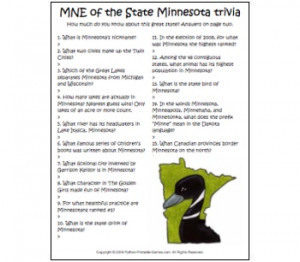 Minnesota State Trivia