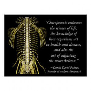 Chiropractic Quotes & Sayings DD Palmer Posters