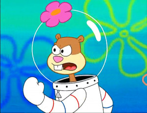 Sandy, SpongeBob, and the Worm