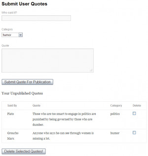 Allow Users To Submit To Your WordPress Site: A Quotes Plugin