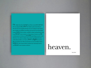 Bryan Adams Song Lyrics, Heaven. Love Prints- Set of Two Prints ...