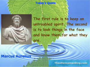 Marcus Aurelius: Two rules