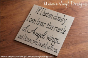 Rustle of Angel wings Quote Vinyl Wall by uniquevinyldesigns4u, $10.00
