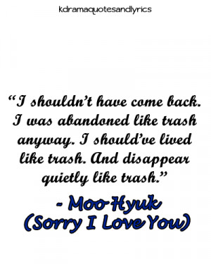 quotes #sorry I love you #kdrama