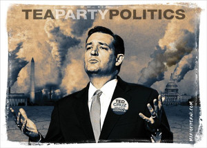 Ted Cruz Tea Party destruct