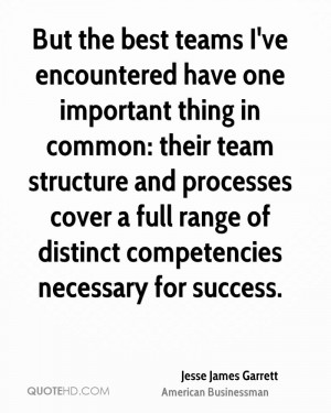 ... cover a full range of distinct competencies necessary for success