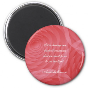 Aristotle Onassis Quotes Rosey Round Magnet