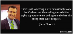 There's just something a little bit unseemly to me that Chelsea's out ...