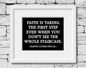 Martin Luther King Jr Quote, Faith Quote, Life Quote, Motivational ...