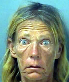 Wow, can’t tell from this bad mug shot of this meth head is a man or ...