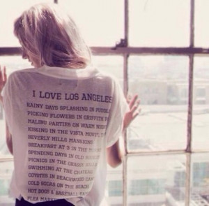 shirt white jewels los angeles i love los angeles quote at the back ...
