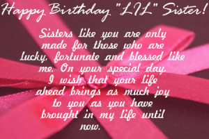 birthday my little happy birthday to lovely sister birthday wishes pin ...