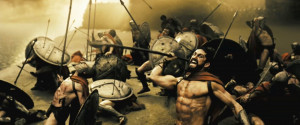 Photo of Gerard Butler, portraying King Leonidas , in 