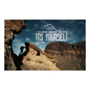 Self Commitment Inspirational Poster Print
