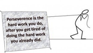 Perseverance is the hard work you do after you get tired of doing the ...