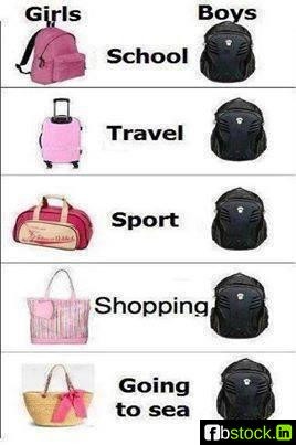 School bags and shoping leather bag