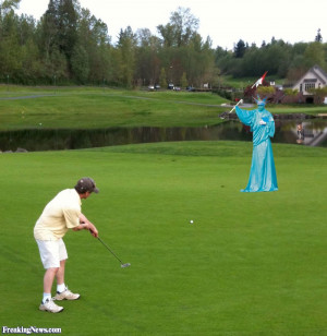 Funny Statue of Liberty Golf Caddy