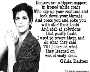 Gilda Radner Quotes Delicious Ambiguity , Gilda Radner Quotes Cancer ...