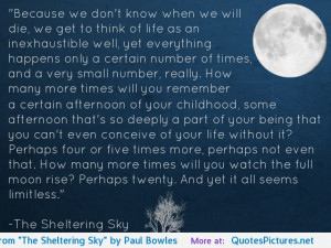 Sky” by Paul Bowles motivational inspirational love life quotes ...