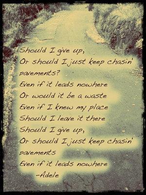 Chasing Pavements