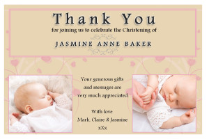 baptism quotes for thank you cards christening thank you cards