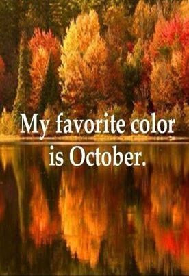 My favorite color is October