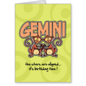 Zodiac Birthday - Gemini Greeting Cards