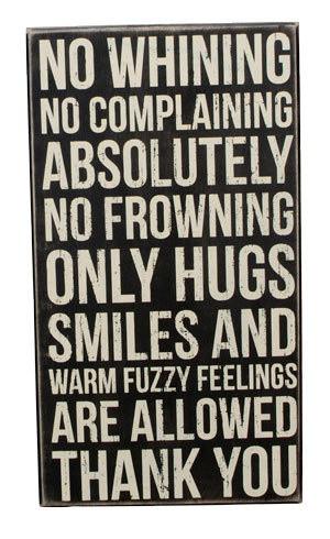 No Frowning Only Hugs and Smiles Handpainted Wood Parenting Quote ...