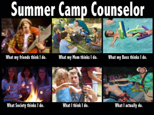 What People Think I Do/What I Really Do – Summer Camp Counselor