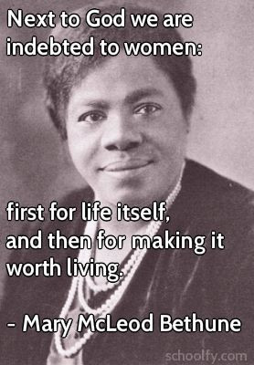 An amazing woman! Mary McLeod Bethune (1875-1955) devoted her life to ...