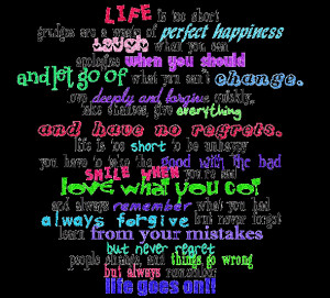 : Life is too short grudges are a waste of perfect happiness Quotes ...