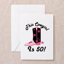 Cowgirl Birthday Greeting Cards