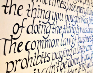 Large Hand Lettered Classic